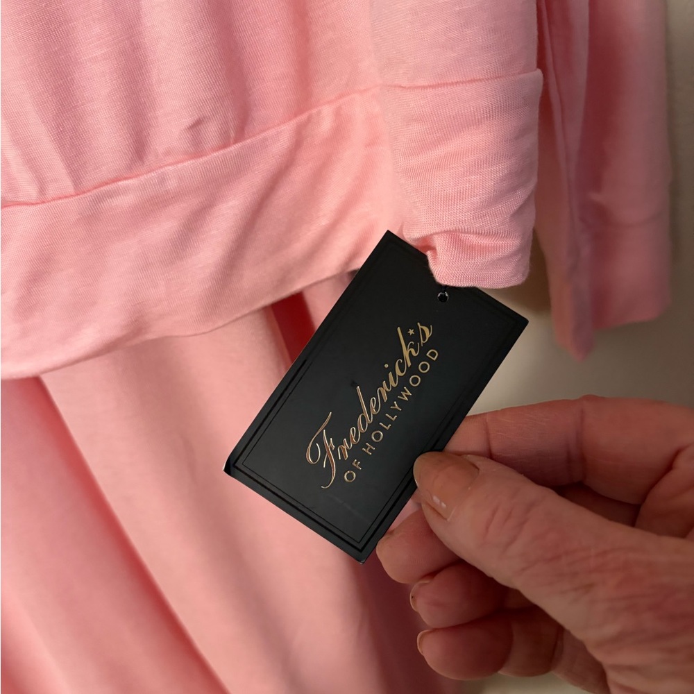 Frederick's Of Hollywood Katarina Eve Pink Lounge PJ Set NWT Sz M Soft Sleepwear - Picture 2 of 10